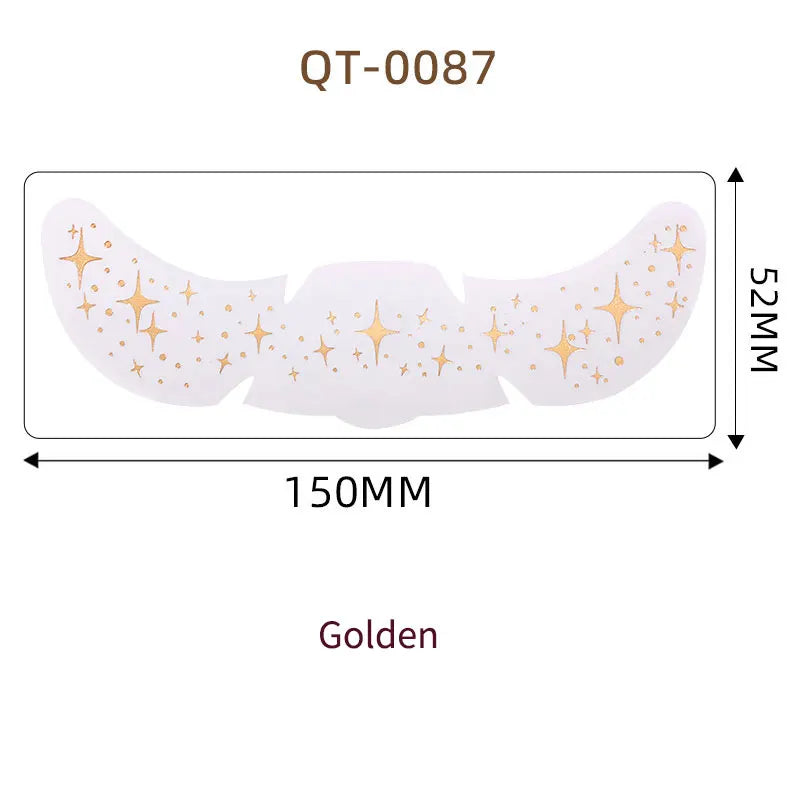 1pc Hot Stamping Freckles Makeup Sticker Metallic Radiation Golden Silver  Fake Freckles Temporary Tattoo Stickers Face Makeup
