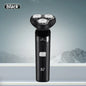 Men's Electric Shaver Intelligent Digital Display Waterproof Full Body Wash High Power Rechargeable Beard Trimmer