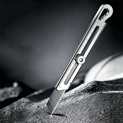 6 in 1 Stainless Steel Utility Knife with Thickened Metal Knife Holder Multifunctional Wallpaper Multifunctional Utility Knife
