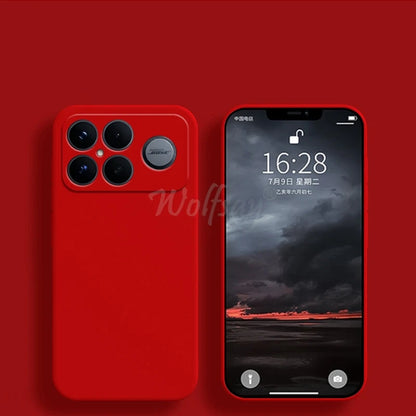For Xiaomi POCO F8 Ultra Case Liquid Silicone Plain Rubber TPU Soft POCO F8 Ultra Cover Phone Protector Cover POCO F8 Pro Case