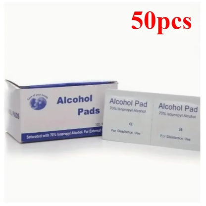 Alcohol Swabs for Skin 75% Wound Disinfection, Convenient to Carry Outdoor Sports Disaster Essential First Aid Box Supplies