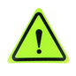 Auto Reflective Stickers Car for Triangle Warning Label Reflectivor Safety Signs Signals Label for Car Motorcycle