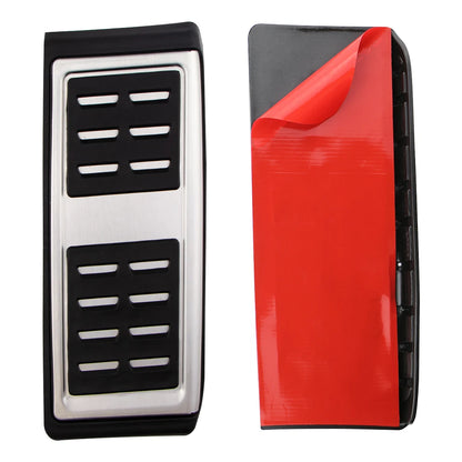 for Volkswagen VW Polo Virtus 2018~2024 Accelerator AT MT Car Pedals Gas Brake Footrest Stainless Steel Non-slip Pedal Cover Pad
