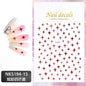 3D Laser Silver/Rose Gold Hollow Cross Star Nail Art Stickers Design Self-Adhesive Hollow Cross Star Nail/Body Art Decor Sticker
