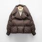 Overcoat New Fashion Women Down Jacket Winter White Duck Down High Quality Knitted Patchwork Lapel Women Down Jacket