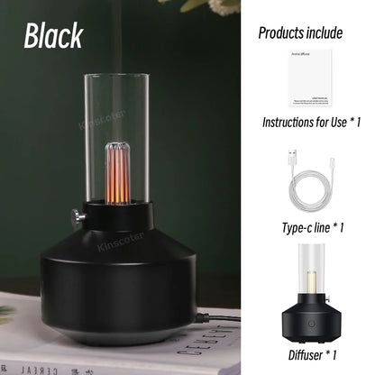 KINSCOTER Mini Aromatherapy Diffuser USB Air Humidifier Essential Oil Night Light Cold Mist Maker Sprayer for Home Bedroom