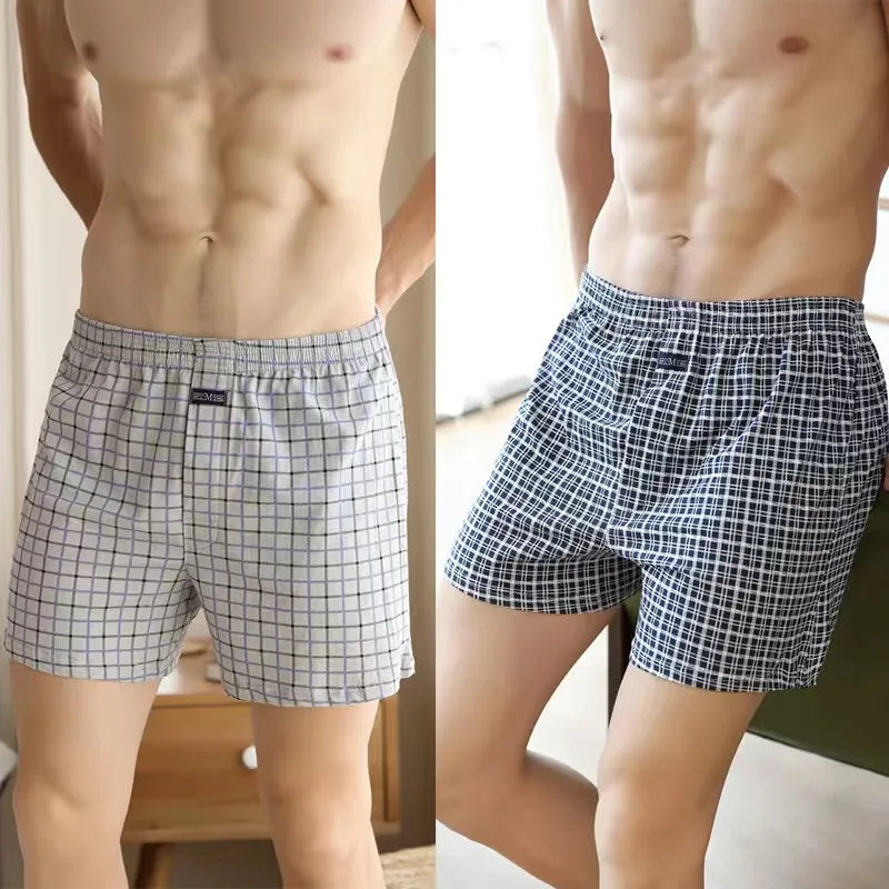 1/2/3/4PCS Plus Size M-XXXL Cotton Aro Pants Men's Underwear Flat Pants Skin Friendly Comfortable Loose Home Large Waistband