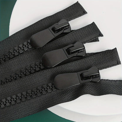 1pc Nr. 10 Harz Doppelt Offener Schwanz Reißverschluss Gewöhnliche Zähne Kleidung Jacke Daunenjacke Streifen Reißverschluss Exte