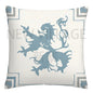 Lake blue white geometric linen pillowcase sofa cushion cover home decoration can be customized for you 40x40 45x45 50x50 60x60