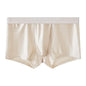 1/3PCS Men's Cool Ice Silk Boxers Shorts Summer Satin-like Solid Underpants Skin Friendly Breathable Mesh Crotch Male Underwear