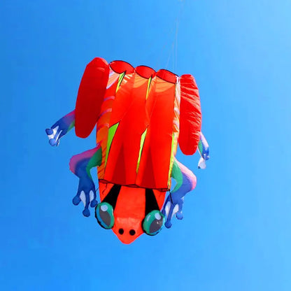 Frog kite cometas profesionales kite flying cerf volant gonflable outdoor games aquilone acrobatico vlieger haspel parplan pipa