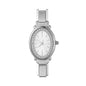 Fashion High Quality Men Women's Stainless Steel Square Round Shiny Zircon Watch Bracelet For Friend Birthday DIY Jewelry Gift