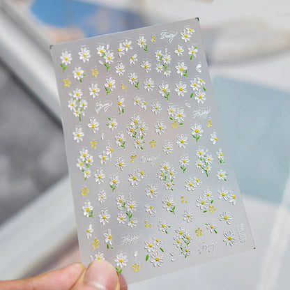 Christmas Nail Stickers Luxury Crystal Diamond Cartoon Bear Tree Apple Back Glue Nail Art Stickers DIY New 3D Nails Decorations