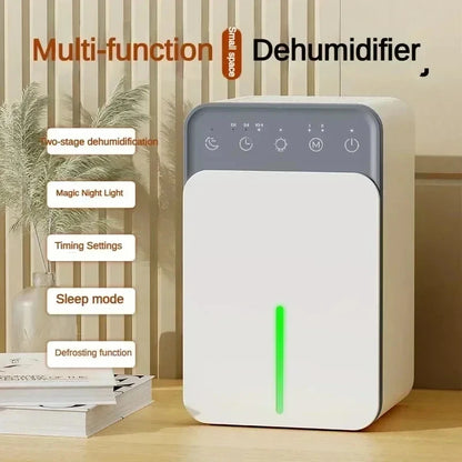 Intelligent Portable Dehumidifier with Deodorizing, Moisture Absorbing Mold Eliminator for Bedroom Office Dampness Control