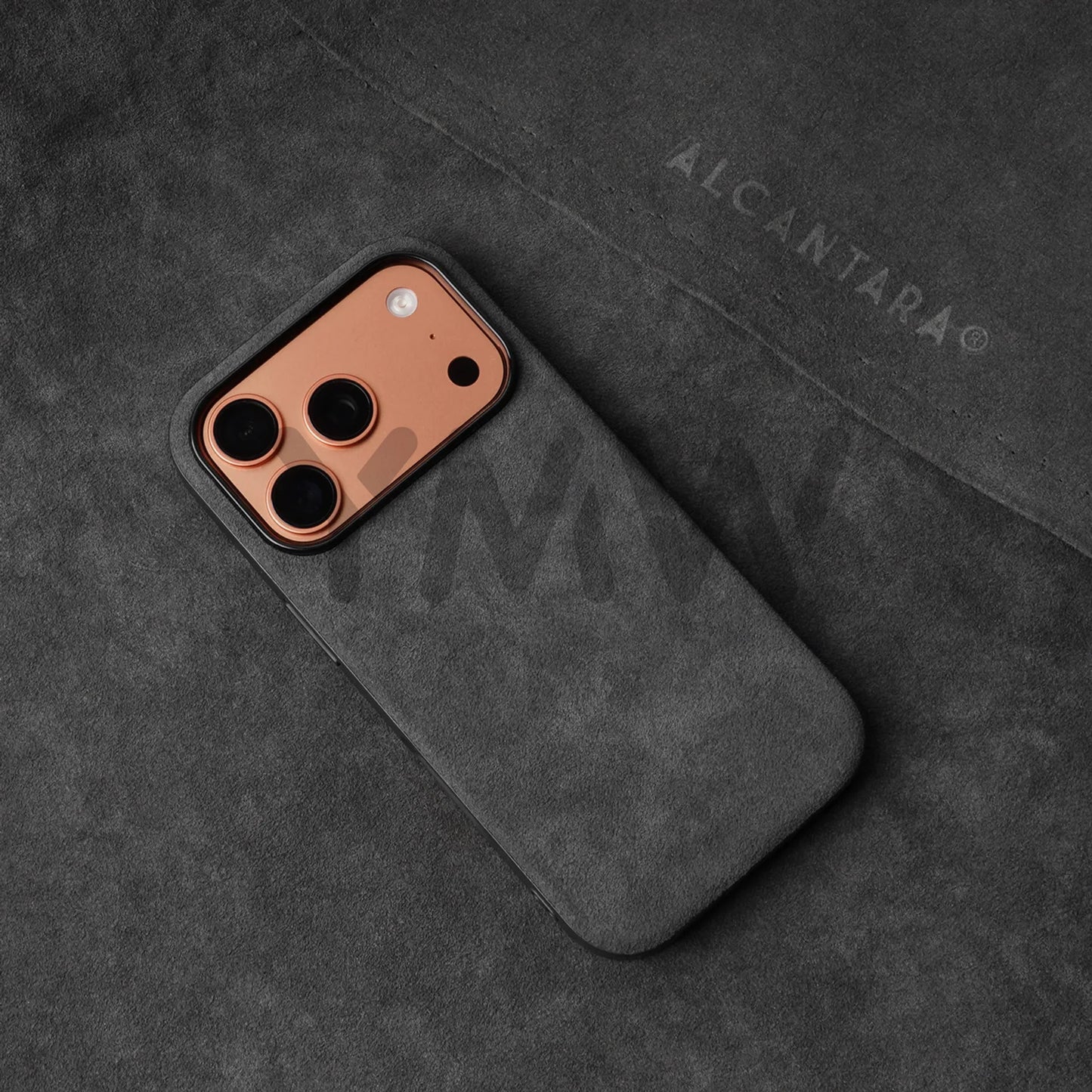 for ALCANTARA Case for iPhone 18 17 16 15 Pro Max Supercar Same Suede Leather Compatible with MagSafe Business Luxury Cover