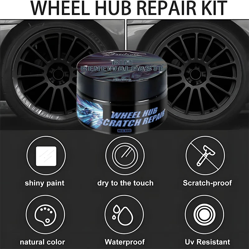 High Quality Wheel Rim Scratch Reconditioning Paste, Tire Rim Scratch Paint Repair Paste - Aluminum Alloy Wheel Hub Repair
