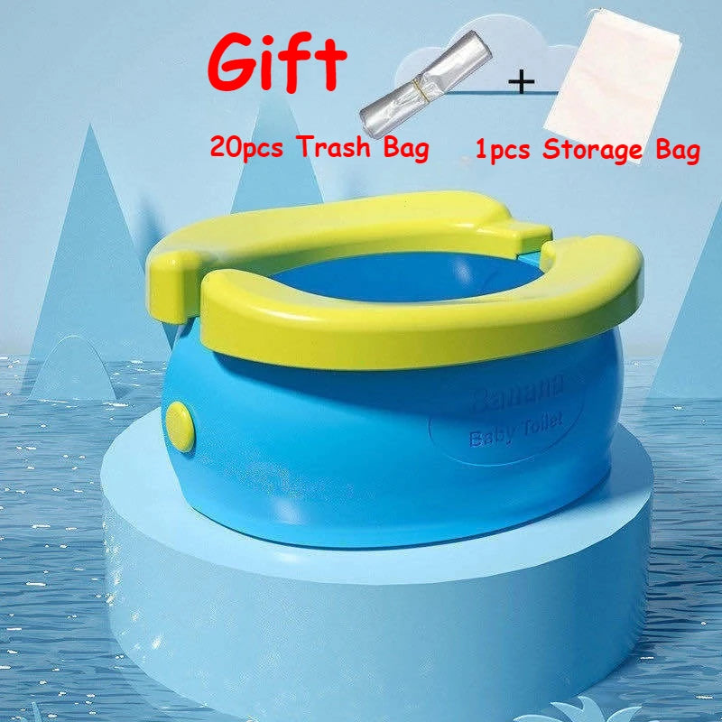 Children's Foldable Potty Training Seat Easy To Clean Toilet Seat Boys and Girls Birthday Gift Portable Travel Baby Potty