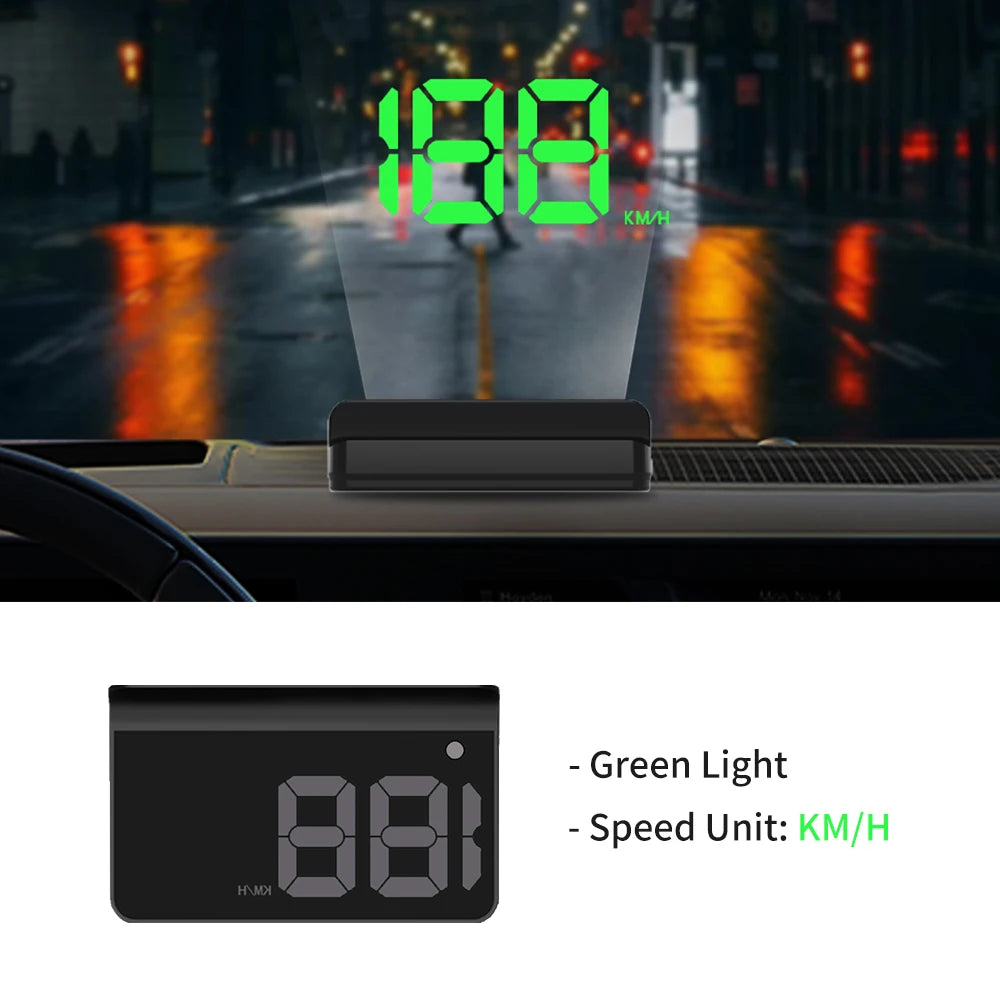 KWHUD HUD Head-up Display Car GPS Digital Speedometer Universal Speed Windshield Projector Plug&Play Auto Electronic Devices