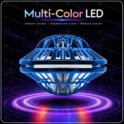 Pro Magic Flying Suspension Ball with Color LED & Auto 360° Gyro Spinner, Anti-Gravity Hover Orb, Outdoor Toy for Teens & Adults