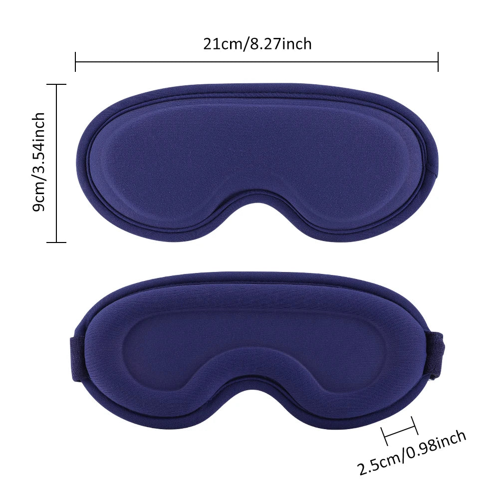 New Heated Eye Mask with 5-Level Hot Compress 6 Vibration Modes 3D Massage Sleep Shading Warm Mask Eye Compress for Relaxation