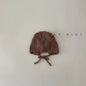 Fashion Retro Hollow Children Knitted Hats Handmade Crochet Flower Girls Parent-child Outdoor Cotton Hat 2024 Autumn Winter Caps