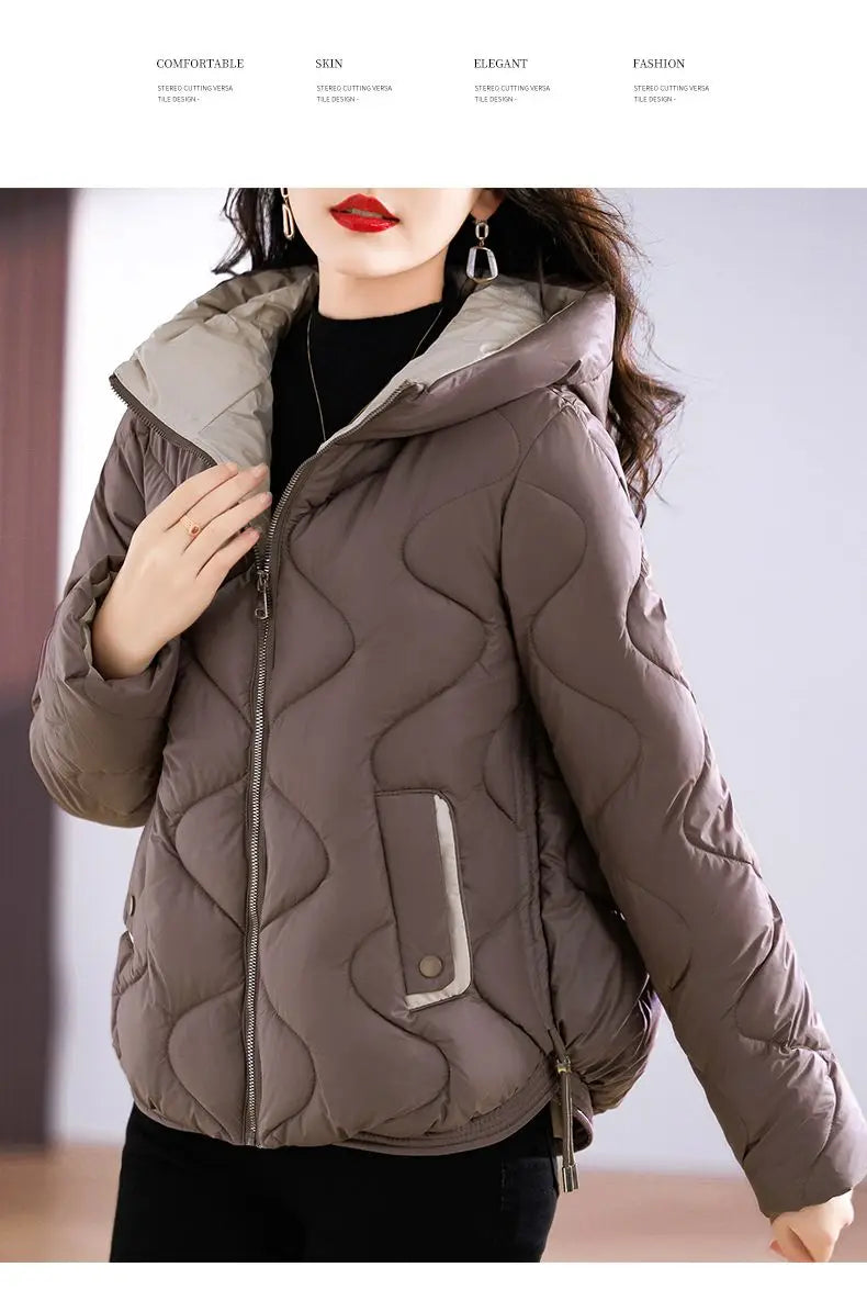 Hooded Parkas Women Winter 4XL Korean Fashion All-match Coats Thicken Keep Warm Streetwear Cold Wear Casual Female Outwear Ins