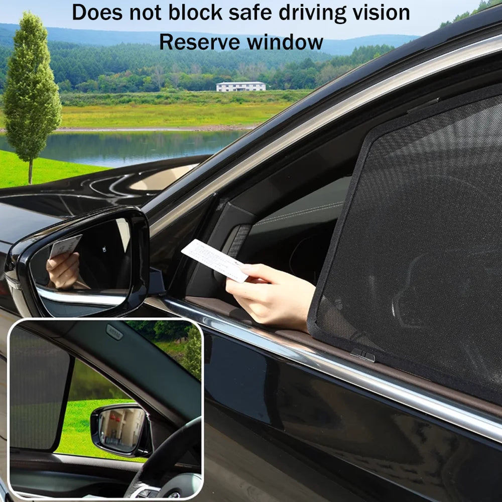 For Leapmotor C10 2024~2026 2025 Car Magnetic Mesh Privacy Sunshade Side Window Sun Shade Mosquito Net Protection Accessories