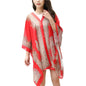 Women Shawl Cashew Print Beads Ladies Loose-fitting Sexy Cover Up for Vacation Woman Scarf Ladies Shawl