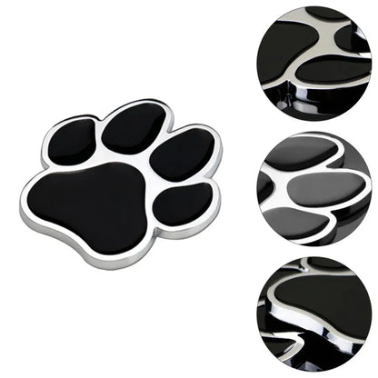 Car Stickers Footprint Metal Dog Paw Truck Decals for Zinc Alloy Auto Decoration