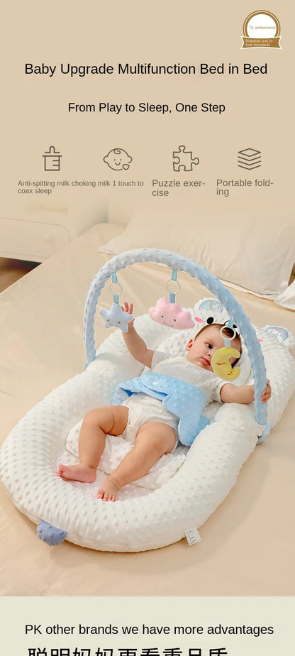 Lazychild Bed In Bed Baby Lying Down Sleeping Soundly Newborn Sleeping Pad Multifunctional Safety Device Gift Set Drop-shipping