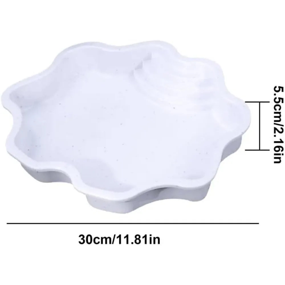Turtle Bathing Pool, Reptile Feeding Dish Water Pot, Landscape Fish Tank Decoration,Turtle Bath Pool for Aquatic Climbing Pet