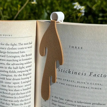 Creative Coffee Cup Bookmark, PU Leather Fun Reading Gift for Book Lovers & Coffee Enthusiasts