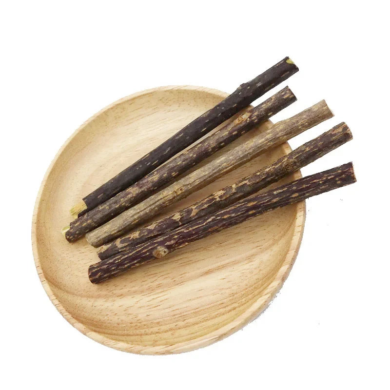 Silvervine Sticks for Cats, 10PCS Kitten Toys Catnip Toys Kitty Chew Toys Wooden Stick Kitten Teething Toys Suitable for Cats
