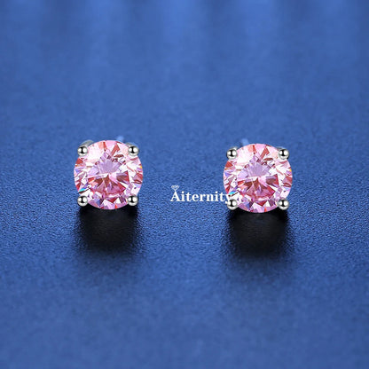 18K Plating Earrings S925 Sterling Silver D Color VVS1 Zircon Earring Stud for Women As Shinning As Diamond Wedding  Jewelry