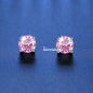 18K Plating Earrings S925 Sterling Silver D Color VVS1 Zircon Earring Stud for Women As Shinning As Diamond Wedding  Jewelry