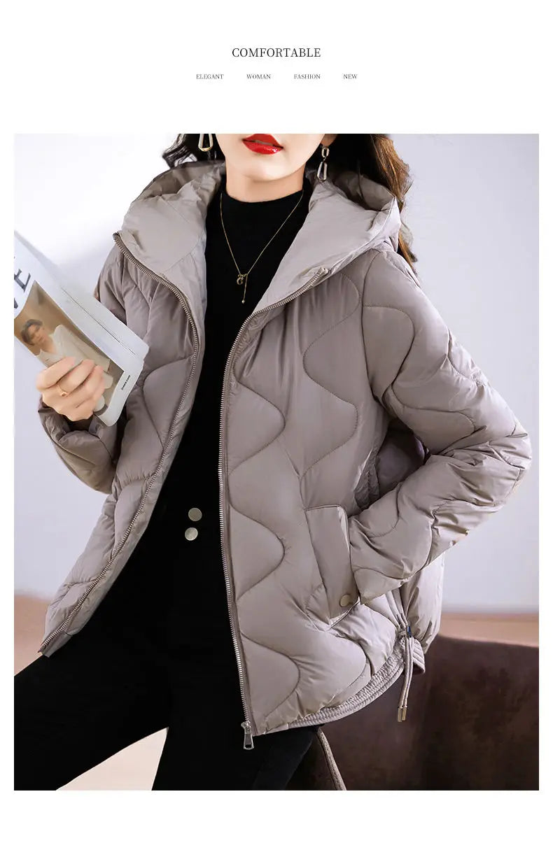 Hooded Parkas Women Winter 4XL Korean Fashion All-match Coats Thicken Keep Warm Streetwear Cold Wear Casual Female Outwear Ins