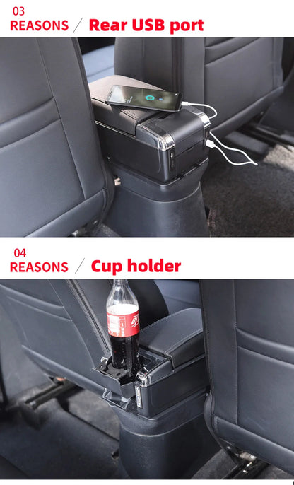 For Kia Picanto Armrest Box For Kia Picanto 3X-Line interior Retrofit parts car accessories Storage box Simple installation