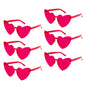 6/8/10/12pcs Wedding Bridal Shower Sunglasses Pink Red Heart Glasses Bride To Be Bridesmaid Gifts Bachelorette Hen Party Decors