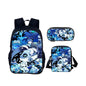 Cartoon Popular Shadow Milk Plush 3D Print 3pcs/Set pupil School Bags Laptop Daypack Backpack Inclined shoulder bag Pencil Case