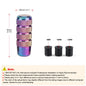 Universal Car Manual Transmission Aluminum Knurled Gear Shift Knob 95mm Non-Slip Gear Lever Knob M8 M10 M12 Universal