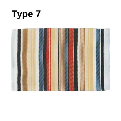 Turkish Style Miniature Weaving Rug Playing House Floor Coverings Dollhouse Carpet  1:12 Scale Doll Accessories