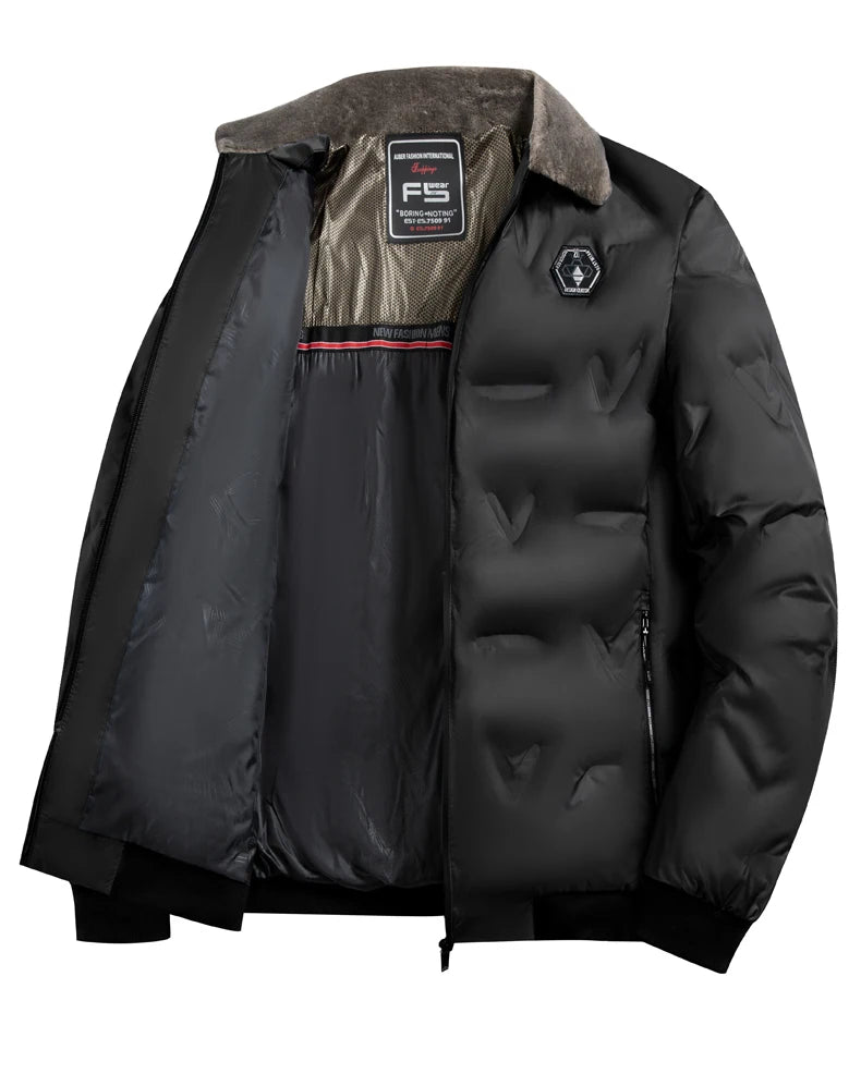 Men's Fashion Windbreaker Parka Coat Male Jacket Autumn Winter Overcoat Windproof Casual Warm Hombre New Streetwear Outdoors
