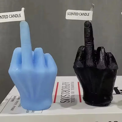 New Creative Candles Middle Finger Shaped Gesture Scented Candles Funny Quirky Gifts Home Decoration Ornaments Birthday Gifts