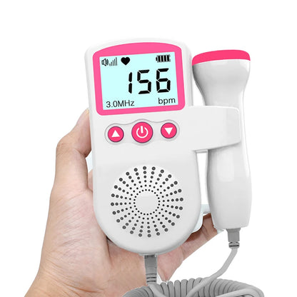 3.0MHz Fetal Doppler Infant Antenatal Heart Rate Monitor Home Sonar Doppler Stethoscope Maternal Home Fetal Monitor
