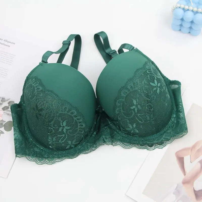 DaiNaFang Push Up Breathable Bras Bow 34/75 36/80 38/85 40/90 42/95 44/100 BCDE Cup Underwear For Women Plus Size Lingerie