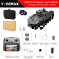 V168 MAX GPS Drone Professional 4K Dual Camera Brushless Obstacle Avoidance Security Drones with Large Screen Control Quadcopter
