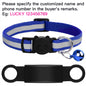 Customized Pet Collar Reflective Cat Collars Free Engraved Puppy Kitten Pet ID Nameplate Necklace With Bell Anti-lost For Cats