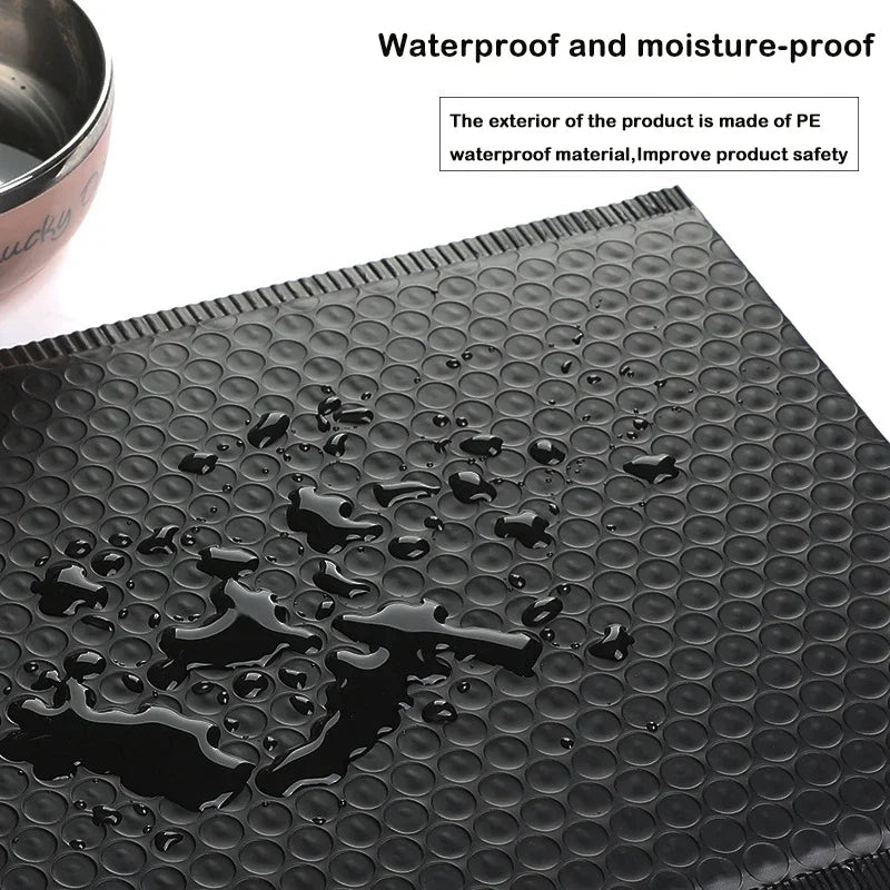 50/100 Pcs Black Bubble Packaging Envelope Mailing Envelopes Mailer Poly Envelope for Shipping Self Seal Bubble Bags Padding