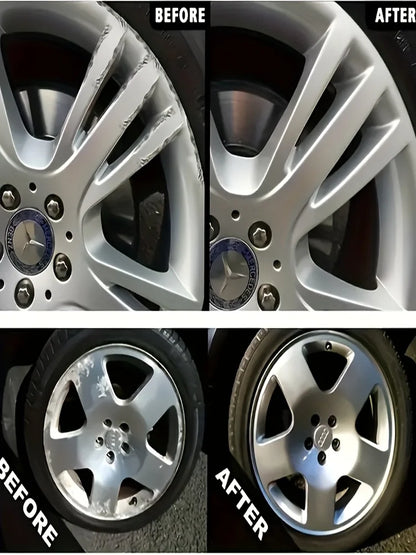 Car Wheel Repair Agent, Alloy Wheel Scratch Repair Paste, Car Maintenance Polishing Paste for Rust and Scale Removal