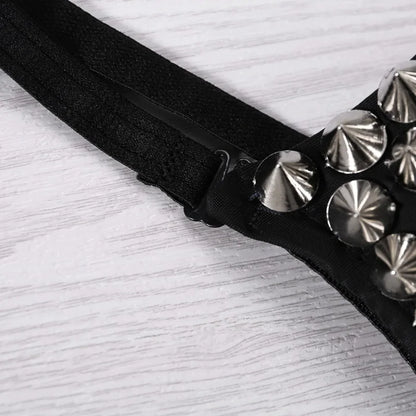 New Sexy Lingerie Underwear Bras for Women Steampunk Spike Studs Bra Top Wireless Bra Fashion Party Club Tops Female Underwear